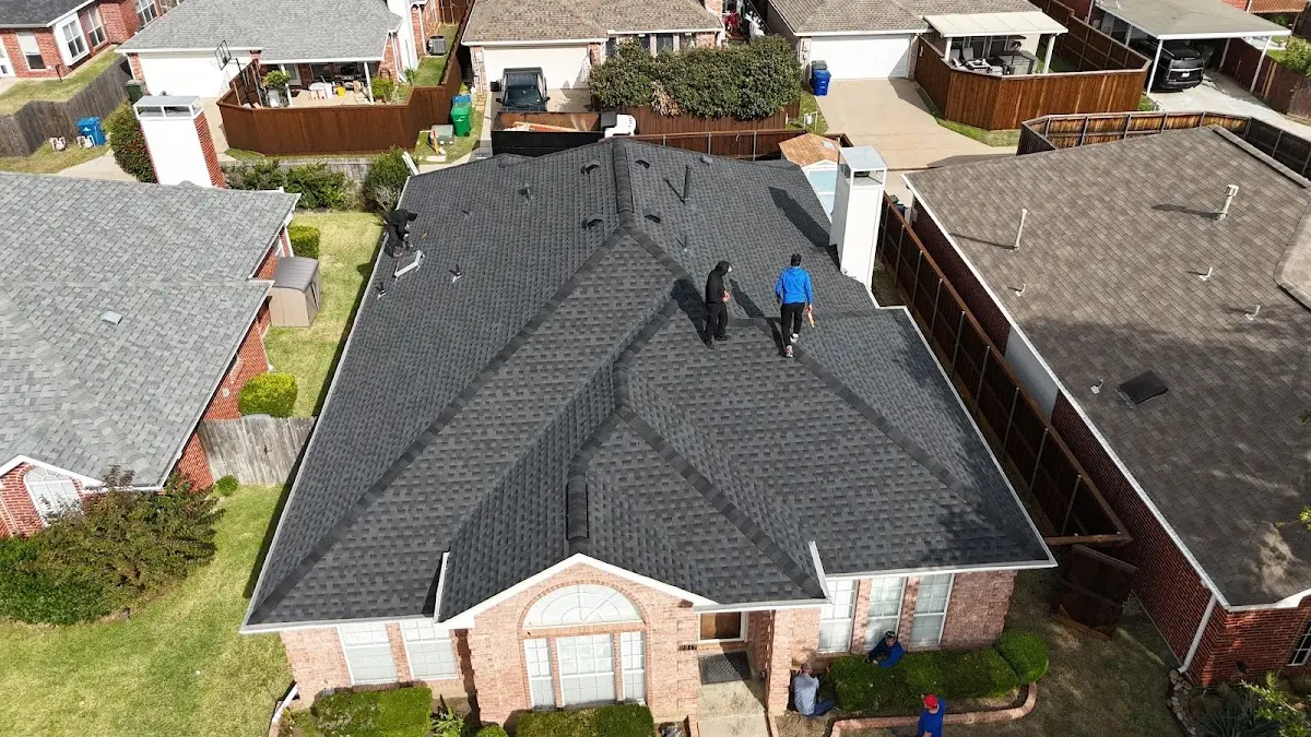 Commercial Roofing work in progress on a Bartlesville property